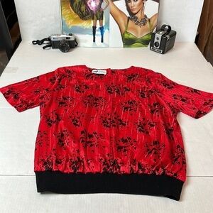 Vintage Top Notch Red blouse